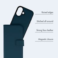 imoshion Uitneembare 2-in-1 Luxe Bookcase Apple iPhone 17 - Blauw
