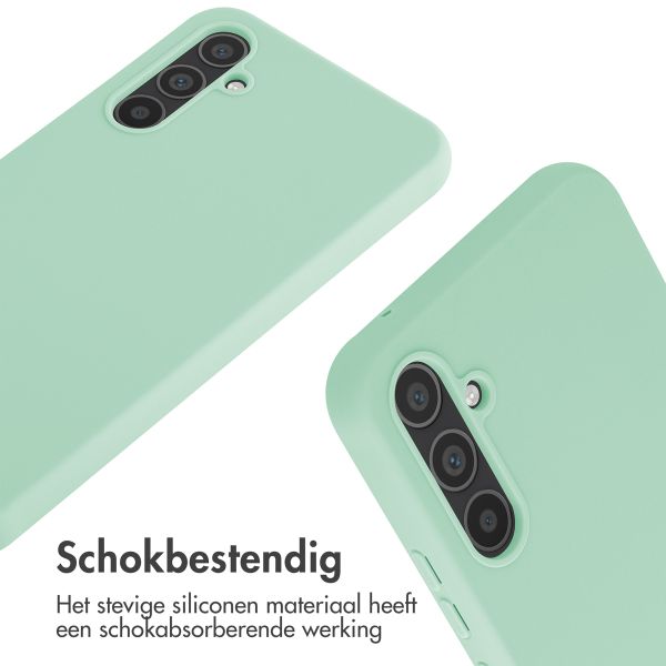 imoshion Siliconen hoesje met koord Samsung Galaxy A34 (5G) - Mintgroen