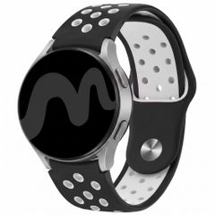 imoshion Siliconen sportbandje  - Universeel 20 mm aansluiting - Black & White