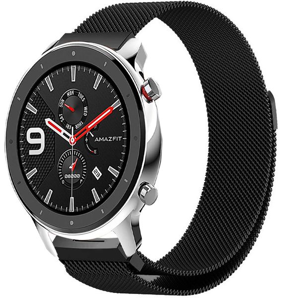 imoshion Milanees Watch bandje Amazfit GTR - Zwart