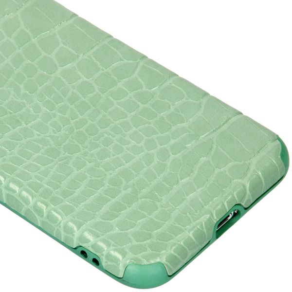 My Jewellery Croco Softcase Backcover iPhone Xs Max - Groen