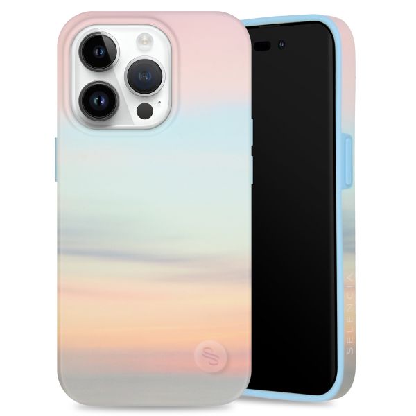 Selencia Aurora Fashion Backcover iPhone 14 Pro - Duurzaam hoesje - 100% gerecycled - Sky Sunset Multicolor