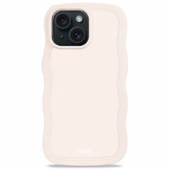 Holdit Wavy Case iPhone 14/15 Plus - Light Beige