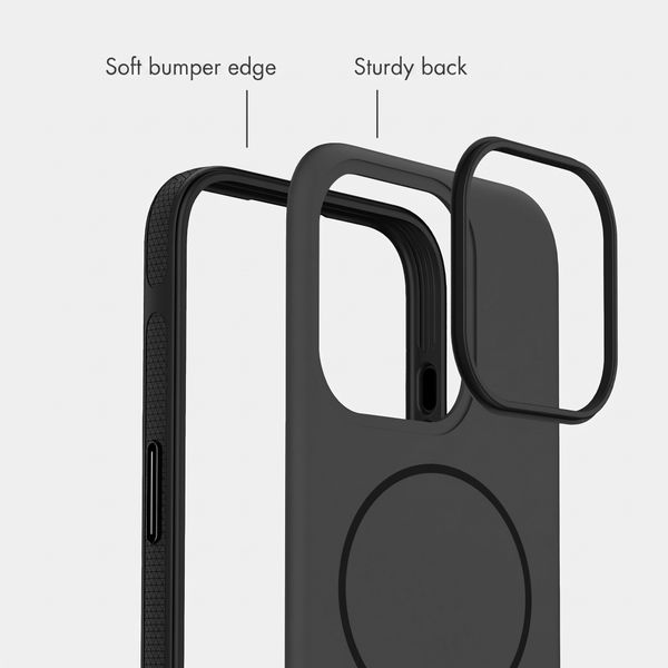 imoshion Colour Back Cover with Thin MagSafe Ring Apple iPhone 15 Pro - Black