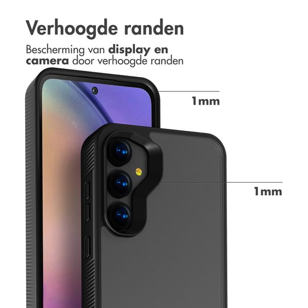 Accezz Rugged Frosted Backcover Samsung Galaxy A55 - Zwart