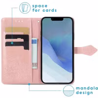 imoshion Mandala Bookcase Apple iPhone 14 / 13 - Rosé Goud