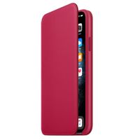 Apple Leather Folio Bookcase iPhone 11 Pro Max - Raspberry