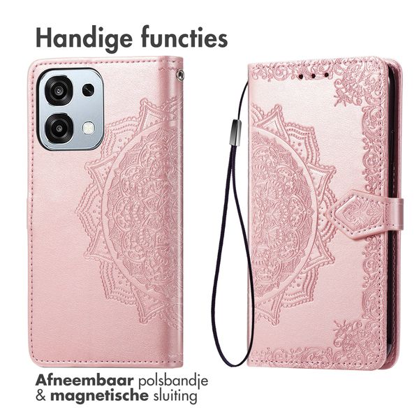 imoshion Mandala Bookcase Oppo A6 Pro (5G) - Rose Gold