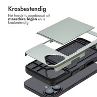 imoshion Backcover met pasjeshouder Apple iPhone 16 - Groen