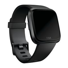 Fitbit Classic siliconen band Fitbit Versa / Versa 2 / Versa Lite - Maat S - Zwart