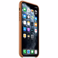 Apple Leather Backcover Apple iPhone 11 Pro Max - Saddle Brown