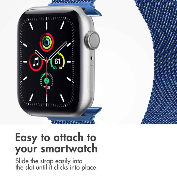 imoshion Milanese magnetic band Apple Watch | 44/45/46/49 mm - Size M - Blue