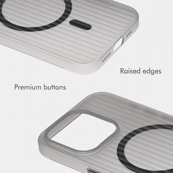 Accezz Lite Case with MagSafe | Fluted | Apple iPhone 15 Pro - Grey