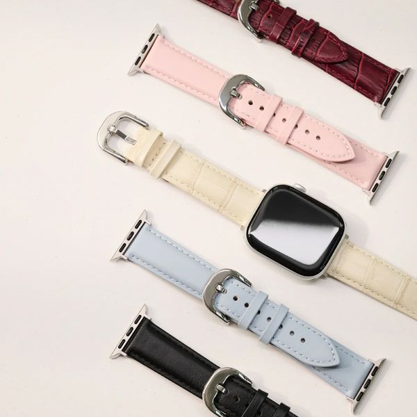 Burga Genuine Leather Band Apple Watch | 38/40/41/42 mm - Dream / Silver