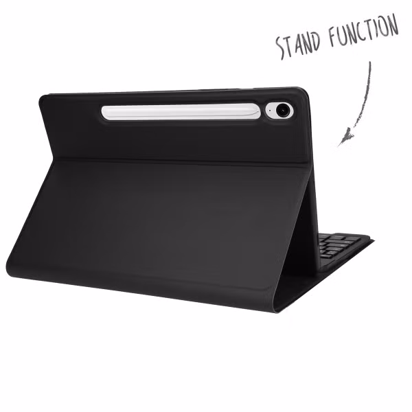 Accezz QWERTY Bluetooth Keyboard Bookcase Samsung Galaxy Tab S10 Lite / S10 FE / S9 FE
