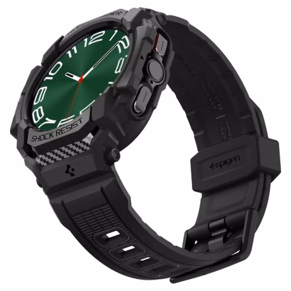 Spigen Rugged Armor™ Pro Case Samsung Galaxy Watch Ultra (2024/2025) - Mat Zwart