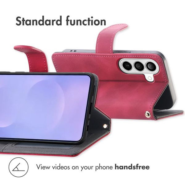 imoshion Bookcase with Strap Samsung Galaxy S26 - Red