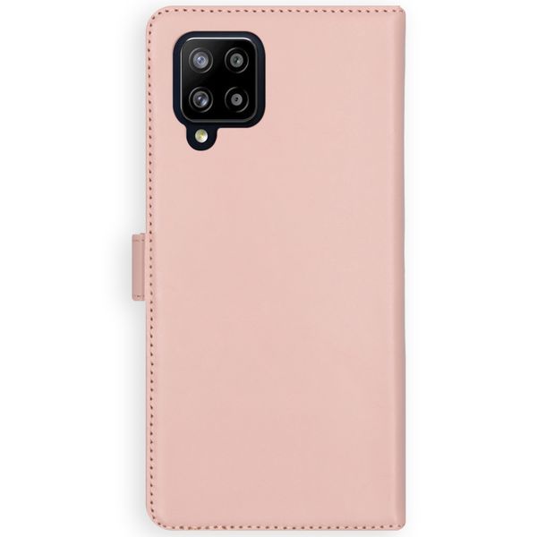 Selencia Echt Leren Bookcase Samsung Galaxy A42 - Dusty Pink