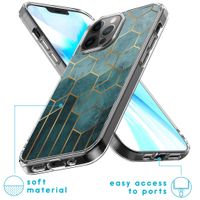 imoshion Design hoesje iPhone 12 (Pro) - Patroon - Groen