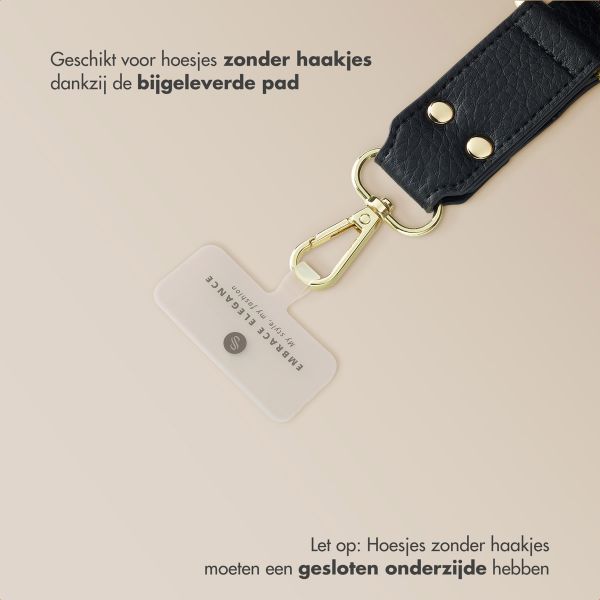 Selencia Telefoonkoord met Klein Tasje - Midnight Black