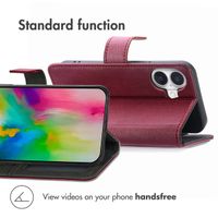 imoshion Luxury Bookcase Apple iPhone 16 - Bordeaux