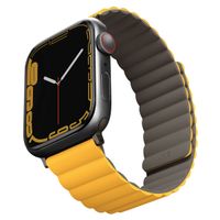 Uniq Revix dubbelzijdig bandje Apple Watch Series 1 t/m 11 / SE / Ultra (44/45/46/49 mm) - Mustard / Khaki