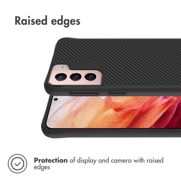 imoshion Rugged Hybrid Case Samsung Galaxy S21 - Zwart