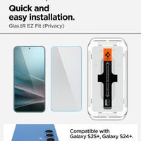 Spigen GLAStR Privacy EZ Fit Screenprotector + Applicator Samsung Galaxy S24 Plus / S25 Plus