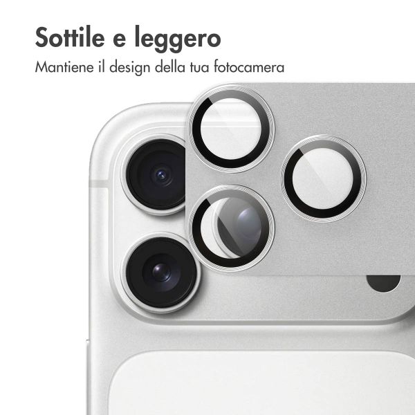 imoshion Camera Protector Glas 2 Pack Apple iPhone 17 Pro Max - Silver