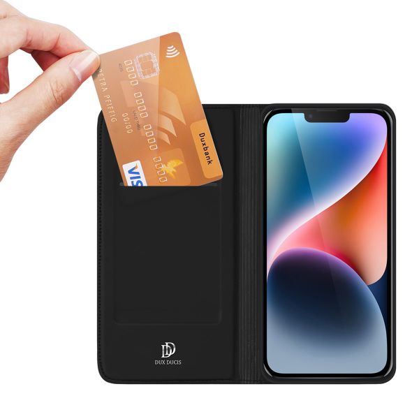 Dux Ducis Slim Softcase Bookcase Apple iPhone 14 - Zwart