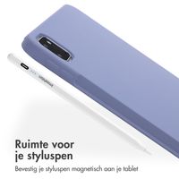 Accezz Liquid Silicone Backcover met penhouder iPad Pro 11 (2018/2020/2021/2022) - Lila