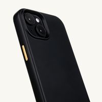 Selencia Rivièra MagSafe Backcover met afneembare haakjes Apple iPhone 15 - Velvet Black