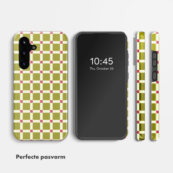 Selencia Vivid Backcover Samsung Galaxy S25 FE - Check This Olive