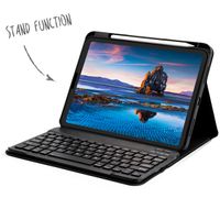 Accezz QWERTY Bluetooth Keyboard Bookcase iPad 10 (2022) 10.9 inch - Zwart