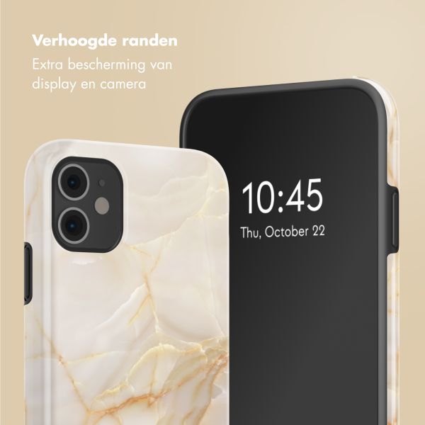 Selencia Vivid Tough Backcover iPhone 11 - Golden Beige Marble