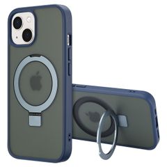 Accezz Ring Stand Backcover met MagSafe Apple iPhone 15 - Blauw