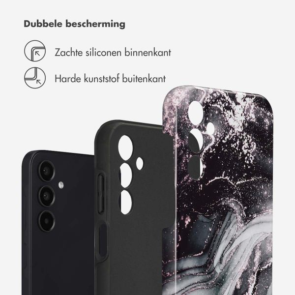 Selencia Vivid Backcover Samsung Galaxy A15 (5G/4G) - Chic Marble Black