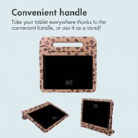 imoshion Kidsproof Design Back Cover with Handle Apple iPad 9 (2021) 10.2 inch / iPad 8 (2020) 10.2 inch / iPad 7 (2019) 10.2 inch - Leopard Print
