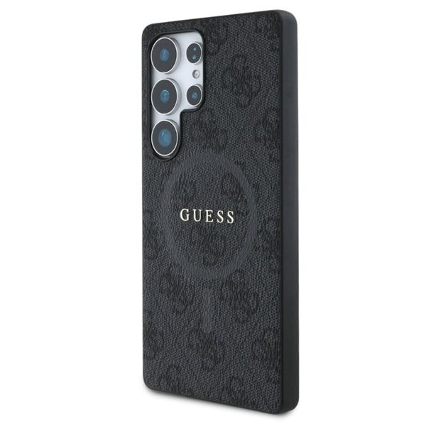 Guess Classic 4G Logo Backcover met MagSafe Samsung Galaxy S25 Ultra - Zwart