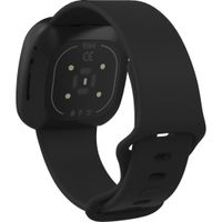 imoshion Siliconen bandje Fitbit Versa 4 / 3 / Sense (2) - Zwart