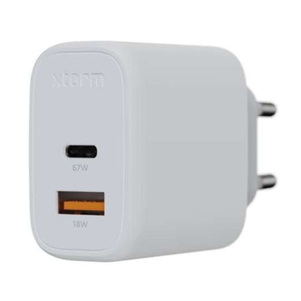 Xtorm Snellader | Ultra Wall Charger GaN2 - USB-C 67 Watt + USB-A 18 Watt