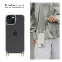 Selencia Backcover met afneembare haakjes iPhone 15 - Transparant