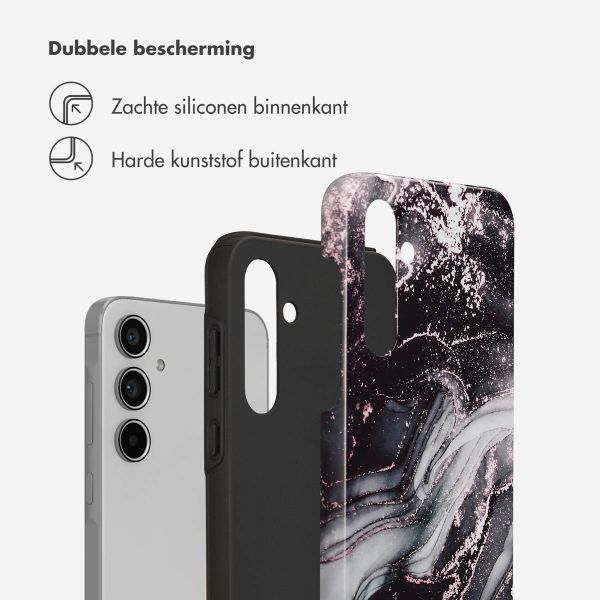 Selencia Vivid Backcover Samsung Galaxy A55 - Chic Marble Black