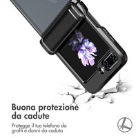 imoshion Rugged Clear Backcover Samsung Galaxy Z Flip 5 - Zwart