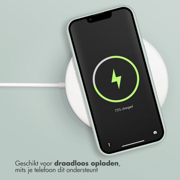 Accezz Liquid Silicone Backcover Apple iPhone 14 / 13 - Sky Blue