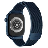 Uniq Dante Mesh Milanese stalen bandje Apple Watch Series 1 t/m 10 / SE / Ultra (2) (44/45/46/49 mm) - Cobalt Blue