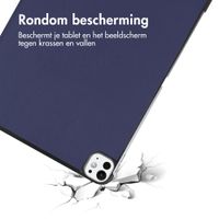 imoshion Trifold Bookcase Apple iPad Pro 11 (2025) M5 / (2024) M4 - Donkerblauw