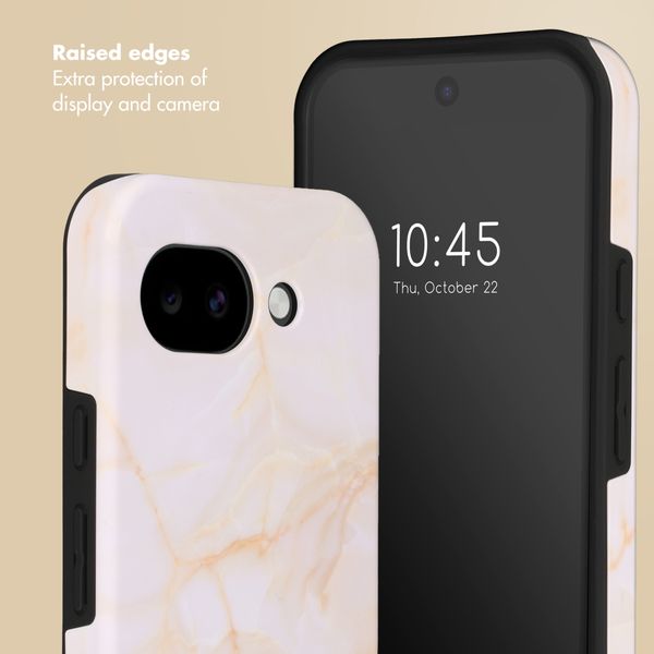 Selencia Vivid Back Cover with MagSafe Google Pixel 10a - Golden Beige Marble