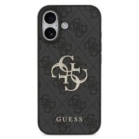 Guess 4G Metal Logo Backcover Apple iPhone 17 - Zwart