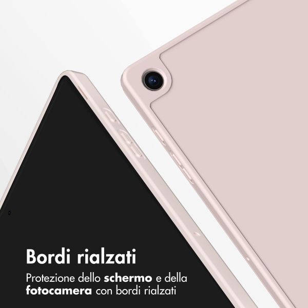 Accezz Smart Silicone Bookcase Samsung Galaxy Tab A9 8.7 inch - Roze
